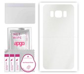 apgo Protective Skin Sticker for the back compatible with Samsung Galaxy S8 Active, Wrap Film, Foil, Vinyl - Pattern Matte Transparent