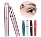 Recortador de cejas eléctrico para mujer, lápiz moldeador de cejas, depilador facial para mujer, afeitadora de cejas automática, navaja de bolsillo