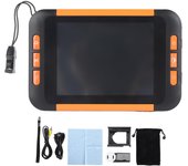 Lupa de vídeo digital portátil LCD de 3,5 pulgadas, 2-32X, ayuda electrónica de lectura para personas con baja visión EU Plug