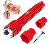 Llave de canal de instalación 14 en 1, llave para fregadero de cocina, llave para calentador de agua de baño, herramientas manuales de reparación e instalación de plomería