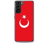 Coque Téléphone - Samsung - Galaxy S21 Ultra - Drapeau Turquie - Souple - Multicolore