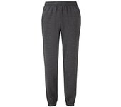 Fruit Of Loom Pantalones deportivos elásticos clásicos 80/20 para hombre XL gris oscuro