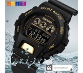 Skmei Japón movimiento digital militar hombres relojes deportivos marca superior cronómetro 5bar reloj impermeable 1775 negro