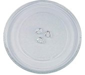 Plato giratorio universal para microondas de cristal con 3 fijaciones, 245 mm