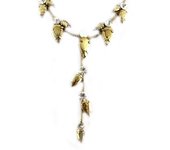 Les Trésors De Lily [D8876] - Collar de diseñador 'Buds' en oro blanco blanco