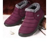 Botas de moda para mujer, zapatos de invierno sin cordones para mujer, botines impermeables, botas de invierno para mujer, botas de nieve negras 202 para mujer. 37 negro