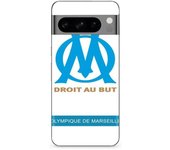 Coque de téléphone - MANIACASE - Google Pixel 8a Pro - Souple - Noir - Logo OM Olympique de Marseille