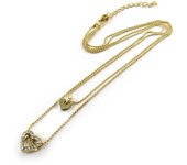Les Trésors De Lily [N8449] - Collier double 'Love' doré oro