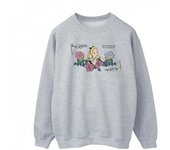 Disney Sudadera para mujer con el tema de Alicia en el país de las maravillas: ¿qué tipo de jardín? XL blanco