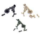 Kit de bloques de construcción de minifiguras de pistola de mortero M252, arma militar de EE. UU., juegos de ladrillos, kits de construcción de modelos de armas, juguetes educativos para niños