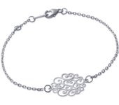 Les Trésors De Lily [H6270] - Bracelet Argent 'Chorégraphie' argenté - 15x19 mm