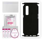 apgo Protective Skin Sticker for the back+sides compatible with Oppo Find X2 Pro, Full Wrap Film, Foil, Vinyl - Pattern Matrix