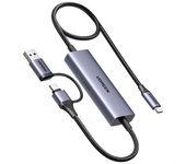 Tarjeta de captura UGREEN 1080P 60FPS 4K Captura de video PD 100W Carga rápida Latencia ultrabaja para grabación de transmisión de juegos Compatible con iPhone 15 iPad