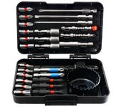 Juego de 27 brocas para taladro, destornillador de impacto y puntas para atornillar y trabajar con madera y metal 27 Pcs