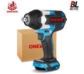 ONEVAN 700N.M Destornillador con llave de impacto eléctrica sin escobillas, 3 velocidades, alto torque, herramientas eléctricas inalámbricas para batería Makita de 18 V Without Battery