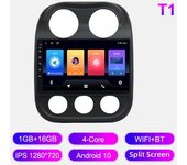 Radio de coche Android para JEEP Compass 2009-2016 Reproductor multimedia Unidad principal Navegación GPS estéreo BT WIFI 1+16 GB 1+16GB