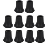 10 bastones de goma con punta de panal, resistentes y antideslizantes, de 0,7 pulgadas