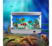 Con interruptor, lámpara para pecera Artificial, luz nocturna decorativa para acuario, dormitorio B-US Plug
