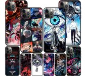 Funda de Anime para Apple Iphone 11 13 12 Mini 14 Pro Max Xr 7 8 + Se 2020 Xs 6 6s Plus 5 5s, funda de teléfono de silicona negra Jujutsu Kaisen iPhone 14 Plus