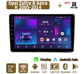 Radio con Android Carplay para Opel Zafira B Astra H 2005-2014, reproductor multimedia, unidad principal, estéreo, navegación GPS, Bluetooth, WIFI, 2+32 GB 1+16GB