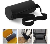 Almohada lumbar de espuma viscoelástica para aliviar la postura de la espalda y dar soporte a la cintura en casa o en el vehículo. azul royal
