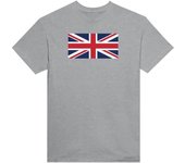 Camiseta - PIXELFORMA - Drapeau du Royaume-Uni - 100% algodón - Manches Courtes - Col classique