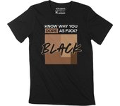 Camiseta gráfica ULTRABASIC para hombre Know Why You Dope BLM Black Lives Matter Shirt XS negro