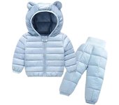 Ropa de invierno para niños Abrigo de algodón para niños Chaqueta acolchada de algodón Chaqueta de abrigo de algodón ligero 80cm rojo