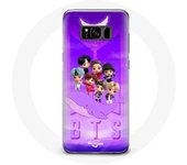Coque pour Samsung Galaxy S8 BTS TinyTAN Animation Affiche RM Jin Suga J-Hope Jimin Jungkook Et V Zero O’Clock