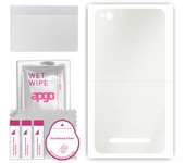 apgo MATTE Protective Skin Sticker for the back compatible with Xiaomi Redmi 4A, Wrap Film, Hydrogel Film, Flexible, Soft TPU with positioning layer e