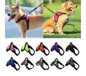 Arnés ajustable para perros de compañía, arnés tipo chaleco para perros pequeños y grandes, correa fuerte para perros de 150cm, correas para mascotas, correa reflectante, remolque de arrastre S