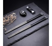 H&B Store-vajilla de cocina, palillos de empalme de Metal antideslizantes de acero inoxidable, 1 par