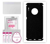 apgo Protective Skin Sticker for the back+sides compatible with Huawei Mate 30 Pro 5G, Full Wrap Film, Foil, Vinyl - Pattern Matte Black