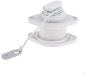 Válvula de drenaje universal para kayak, bote inflable, bote marino, gris, 24 mm