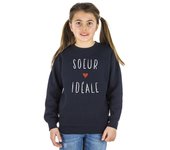 Sweat Enfant SŒUR IDEALE 4 ans azul marino