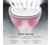 Vaporizador portátil de ropa de mano de 1500W vaporizador de ropa 3 modos de vapor con 350ML grande desmontable EU Plug color rosa