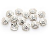 Clous rivet rond à 4 griffes Spiral Argent ø8 - Graine créative Argenté