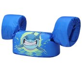 Chaleco de natación para niños pequeños con mangas y correa ajustable con dibujos animados, flotadores de piscina para niños 19-49lb