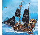 Mini Ladrillos Barco Pirata Negro Ideas de Aventura Barco Isla Tormenta Buque Insignia Películas Bloques de Construcción Modelo de Juguete para Niños Regalos para niños No Box