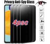 4 protectores de pantalla de privacidad para Samsung A53, A13, A52S, A52, A32, A12, A50, A51, A72, A22, A33, A73, A21S, A54, S10E, S20FE, vidrio antiespía For Samsung A12 puro