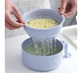 Juego de cuencos para ramen para microondas, olla para ramen para microondas con tapa, máquina para hacer ramen que ahorra espacio púrpura