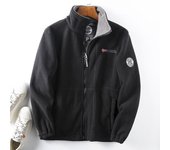 Chaqueta con capucha de polar para otoño e invierno, chaqueta de polar informal holgada de gran tamaño para hombre XS caqui