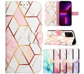 Funda de piel de mármol para Samsung Galaxy A22, A32, A52s 5G, A12, M12, M32, A52, A72, A02s, tarjetero, funda tipo cartera para mujer Samsung M12 verde