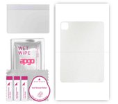 Adhesivo protector de piel para la parte trasera compatible con Apple iPad Pro 11 (2020), Película envolvente, lámina, vinilo - Patrón mate transparente