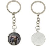 Boxer, German Boxer I - keychain in a box, own photo, keychain pendant from Art-Dog brand plata
