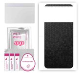apgo Protective Skin Sticker for the back compatible with Xiaomi Redmi Note 11R, Wrap Film, Foil, Vinyl - Pattern Black Honeycomb