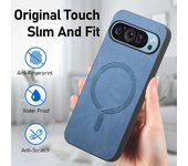 Funda de cuero de lujo para Google Pixel 9 Pro XL Pixel9 Pro con carga inalámbrica magnética Magsafe, a prueba de golpes, para Pixel 7 Pixel8 Pro 7A 8A For Pixel 7A negro