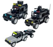 X006 X008 X011 coche de policía Tomahawk camioneta conjunto de partículas pequeñas miniatura de bloques de construcción juguete vehículo todoterreno