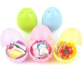 Cápsula de huevo de Pascua para colorear, paquete de huevos de Pascua de plástico, C05001, 50 borradores, mezcla incluida [Amazon] (Corte irregular)