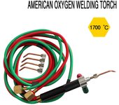 Pistola para soldar con soplete de gas pequeño para joyería, kit de soldadura con 5 puntas de soldadura para cilindros de oxígeno y mangueras